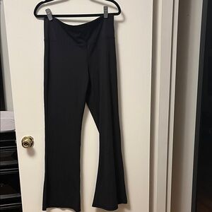 Elegant Black Flare Women's Pants